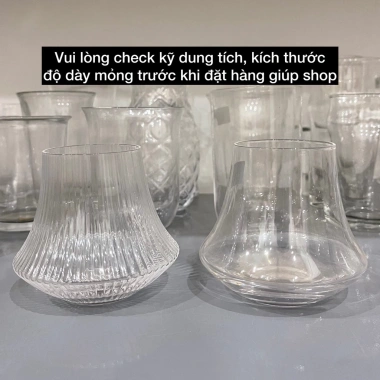 Cốc thủy tinh decor kiểu núi lửa phong cách Nhật Bản 320ml - Giá ưu đãi 39.000đ 6