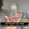 Cốc thủy tinh decor kiểu núi lửa phong cách Nhật Bản 320ml - Giá ưu đãi 39.000đ 10