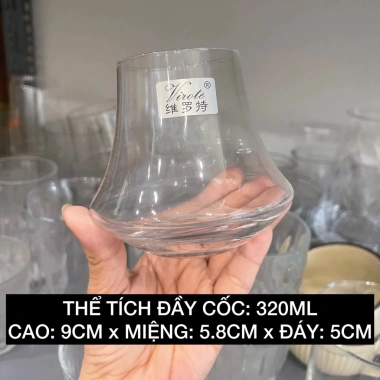 Cốc thủy tinh decor kiểu núi lửa phong cách Nhật Bản 320ml - Giá ưu đãi 39.000đ 10