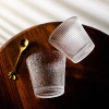 Cốc thủy tinh miệng loe 300ml họa tiết sọc sần - ly decor quán cafe 26.500đ 4