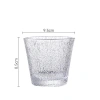 Cốc thủy tinh miệng loe 300ml họa tiết sọc sần - ly decor quán cafe 26.500đ 9