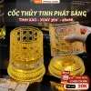 Cốc thủy tinh MIKA phát sáng xoay 360° kèm đế sáng – Thiết kế đẹp lạ, chỉ 109k