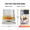 Cốc thủy tinh MIKA phát sáng xoay 360° kèm đế sáng – Thiết kế đẹp lạ, chỉ 109k 2