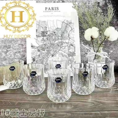 Cốc thuỷ tinh tròn 210ml Siêu sang - Huydecor, Giá ưu đãi 50.000 VND 9
