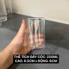 Cốc thủy tinh vuông trơn mỏng chịu nhiệt 250ml‑520ml – Giá giảm còn 27.000₫ 9