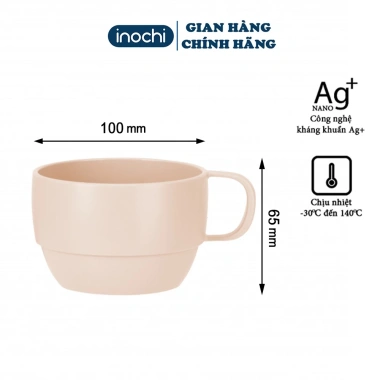 Cốc uống nước Inochi Amori Nhật Bản, quai nhựa chịu nhiệt cao cấp - Giá 18.000₫ 3 Cốc uống nước Inochi Amori Nhật Bản, quai nhựa chịu nhiệt cao cấp - Giá 18.000₫ 3