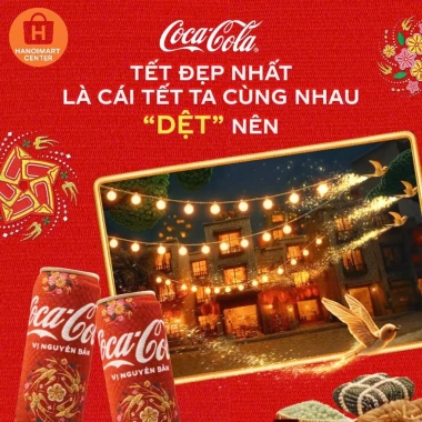 Coca Cola Tết Lon 320ml - Thùng 24 lon, Giảm giá 250k, Trúng thưởng hấp dẫn 4