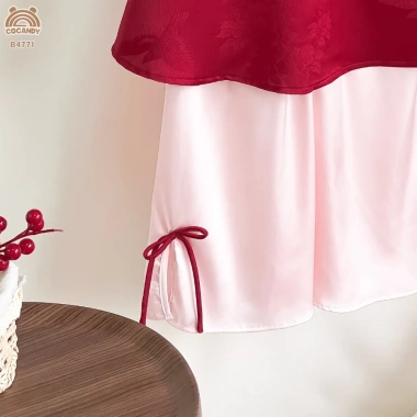 COCANDY Bộ áo dài đỏ Liễu Nguyệt mã B4.771 - Thiết kế sang trọng, giá ưu đãi 429.000₫ 3