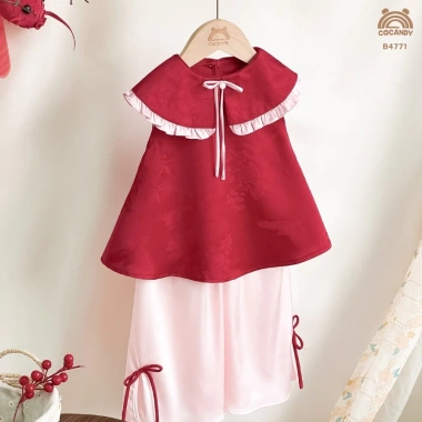 COCANDY Bộ áo dài đỏ Liễu Nguyệt mã B4.771 - Thiết kế sang trọng, giá ưu đãi 429.000₫ 5