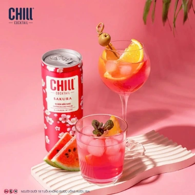 Cocktail Chill 330ml – Blueberry, Peach, Strawberry, Orange, Vodka & Rum – 22.000 VND 4