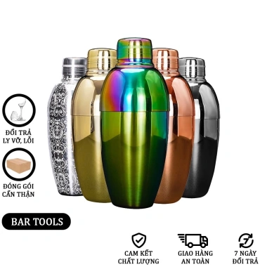 Cocktail Shaker Birdy inox 304 500ml - Dụng cụ bartender, giảm giá 20%
