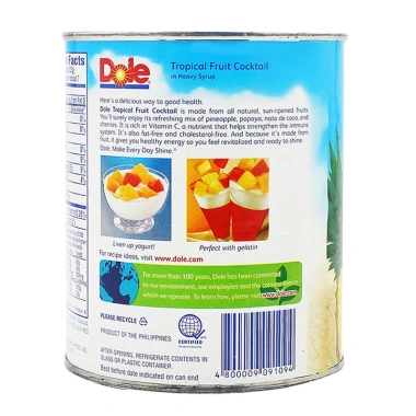 Cocktail Trái Cây Nhiệt Đới Dole 836g - Hàng Chính Hãng, Giá 91k, Vị Ngon 5 Cocktail Trái Cây Nhiệt Đới Dole 836g - Hàng Chính Hãng, Giá 91k, Vị Ngon 5