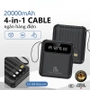 COD DX299 Pin dự phòng 20.000mAh 23W, sạc nhanh, LED hiển thị, 4 dây đa điện thoại - 26.000₫