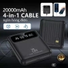 COD DX299 Pin dự phòng 20.000mAh 23W, sạc nhanh, LED hiển thị, 4 dây đa điện thoại - 26.000₫ 2