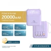 COD DX299 Pin dự phòng 20.000mAh 23W, sạc nhanh, LED hiển thị, 4 dây đa điện thoại - 26.000₫ 4