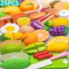 Cod ON TAY 25 chiếc cắt trái cây rau Đồ chơi mô phỏng nhà bếp giáo dục quà tặng trẻ em 9