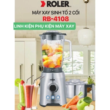 Cối sinh tố ROLER RB4.108 - Máy xay mạnh mẽ, đa năng, giảm giá 269k