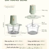 Cối ThuỶ Tinh cho máy xay thịt Bear, đa model QSJ, 2L – Giá 59.000đ 7
