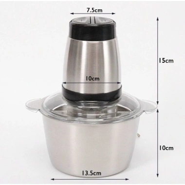 Cối Xay Thịt Inox SIMBA 304 - Không Rỉ Sét, Xoay Khỏe, Nhuyễn Rau Củ, Tỏi Ớt, BH 1 Năm, Giá Ưu Đãi 295.000đ 4