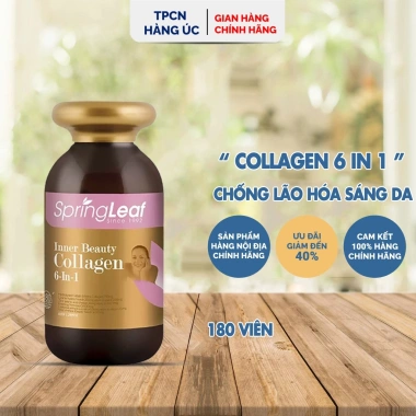 Collagen 6in1 SpringLeaf Úc nhập khẩu - Chống lão hóa, sáng da, mờ thâm - 539k