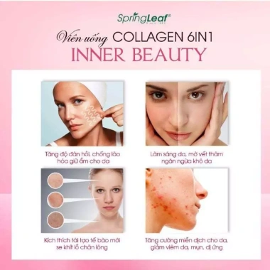 Collagen 6in1 SpringLeaf Úc nhập khẩu - Chống lão hóa, sáng da, mờ thâm - 539k 6 Collagen 6in1 SpringLeaf Úc nhập khẩu - Chống lão hóa, sáng da, mờ thâm - 539k 6