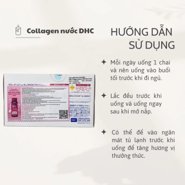 Collagen DHC 7.000 Plus 10 chai 50ml - Da mịn, đàn hồi, giảm nếp nhăn, giá 900k 3