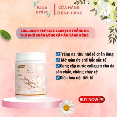 Collagen Elastin Peptide Trắng Da, Mờ Nám 16.200mg + 1.000mg Elastin + Vitamin C - 30 Gói - 195k