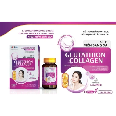 Collagen Glutathione 7.500mg Viên Uống Trắng Da Nâng Tone Cấp Tốc Giảm Nám Mờ Thâm 6