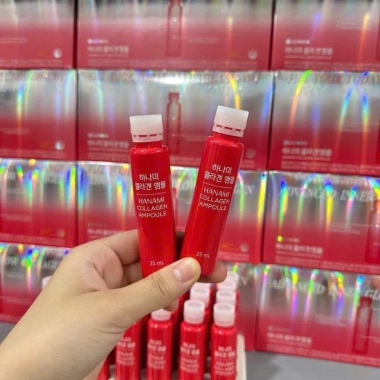 Collagen LG OHUI Hanami 28 ống - Lê Nga và Nhân sâm Hàn Quốc, da mịn săn, giảm nếp nhăn 7