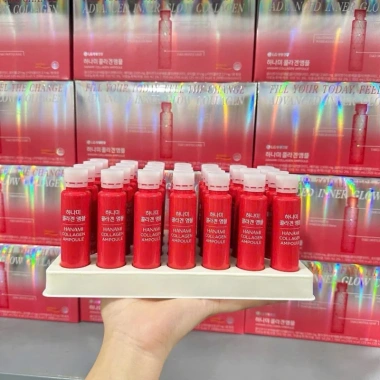 Collagen LG OHUI Hanami 28 ống - Lê Nga và Nhân sâm Hàn Quốc, da mịn săn, giảm nếp nhăn 8