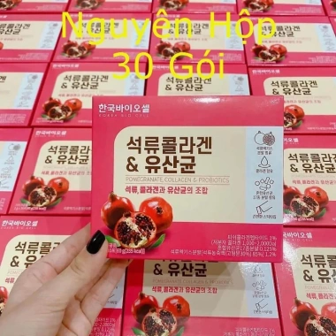 Collagen Lựu Đỏ Hàn Quốc 30 Gói - Da Đẹp, Mờ Nám, Tăng Đàn Hồi, Săn Chắc 45k 7 Collagen Lựu Đỏ Hàn Quốc 30 Gói - Da Đẹp, Mờ Nám, Tăng Đàn Hồi, Săn Chắc 45k 7