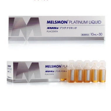 Collagen Nhau Thai Ngựa Melsmon Platinum Liquid Placenta 30 ống Nhật Bản - Sáng Da, Mờ Nám, Chống Lão Hóa, Giá Ưu Đãi 2.15 triệu