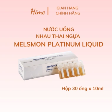 Collagen Nhau Thai Ngựa Melsmon Platinum Liquid Placenta 30 ống Nhật Bản - Sáng Da, Mờ Nám, Chống Lão Hóa, Giá Ưu Đãi 2.15 triệu 3 Collagen Nhau Thai Ngựa Melsmon Platinum Liquid Placenta 30 ống Nhật Bản - Sáng Da, Mờ Nám, Chống Lão Hóa, Giá Ưu Đãi 2.15 triệu 3