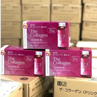 Collagen Shiseido Nhật Bản 2.021 - Hộp 10 chai 50ml, giảm 490k, da mịn, tăng collagen