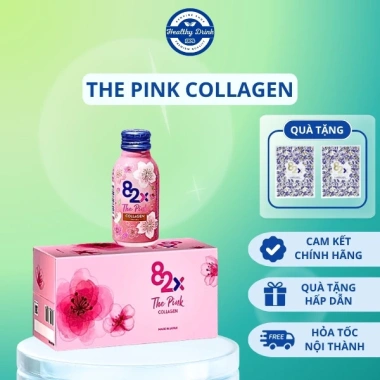 Collagen The Pink 82X 100ml - Thực phẩm bảo vệ sức khỏe, dưỡng da, giảm nếp nhăn, chỉ 744.000 VND