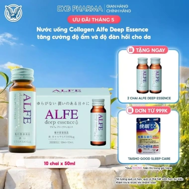 Collagen uống ALFE Deep Essence 10 chai 50ml - Tăng độ ẩm, đàn hồi da, giá 583.200 VND