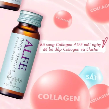 Collagen uống ALFE Deep Essence 10 chai 50ml - Tăng độ ẩm, đàn hồi da, giá 583.200 VND