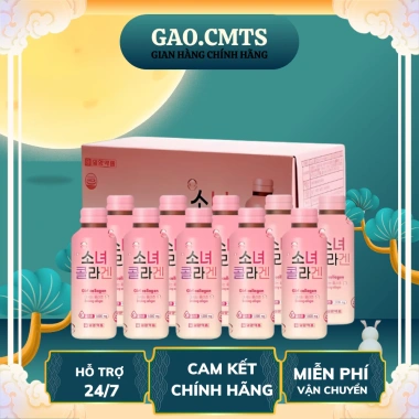 Collagen Uống Hàn Quốc Girl Collagen 10 chai - Nước uống bổ sung collagen làm đẹp da, giảm còn 129k