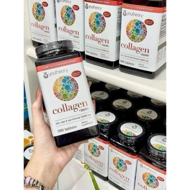 Collagen Youtheory Type 1 2 & 3 Mỹ 390 viên - Dưỡng da, giảm nếp nhăn, giá chỉ 685,000₫