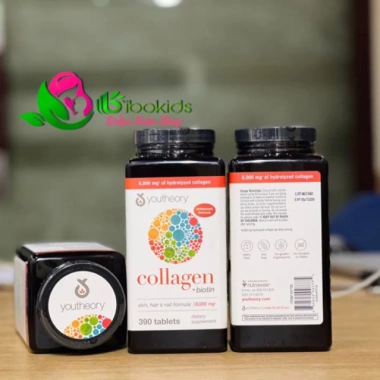 Collagen Youtheory Type 1 2 & 3 Mỹ 390 viên - Giảm 685.000, hỗ trợ da, xương, tóc