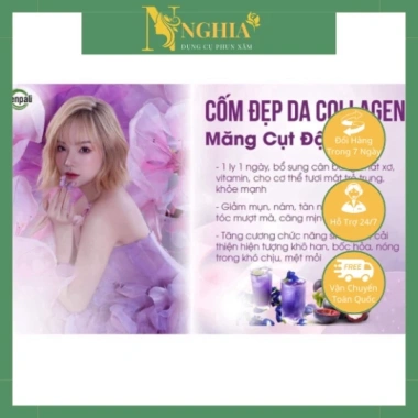 Collagen Zenpali Măng Cụt Đậu Biếc 30 Gói - Làm Đẹp Da, Cân Bằng Nội Tiết Nữ