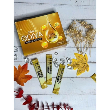 Cốm collagen ODIVA Sâm Tố Nữ + Nấm Linh Chi 20 gói - Giá 120k, hỗ trợ làm đẹp da