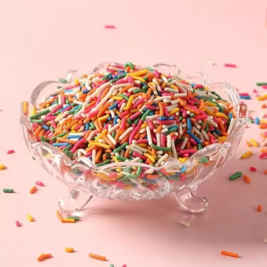 Cốm Dài Màu Sắc 50g - Trang Trí Bánh, Chocolate Ngon, Giá 13.000đ Khuyến Mãi 7