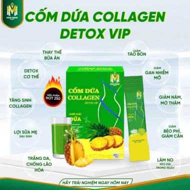 Cốm dứa collagen detox VIP – Dưỡng da, giảm cân, chống lão hoá, chỉ 188.000₫ 9 Cốm dứa collagen detox VIP – Dưỡng da, giảm cân, chống lão hoá, chỉ 188.000₫ 9