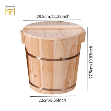 Cơm hấp Thùng gỗ cho Nồi cơm điện - Đồ dùng nhà bếp dễ làm sạch, gạo tái sử dụng 7