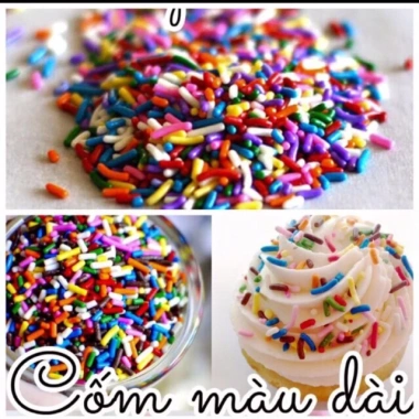 Cốm màu trang trí hộp 500g - Đa sắc, tiện lợi, giảm giá 109.000đ