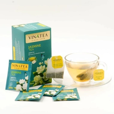 Combo 02 hộp trà thảo mộc Vinatea túi lọc hoa nhài 50g - Giảm giá 112.000đ