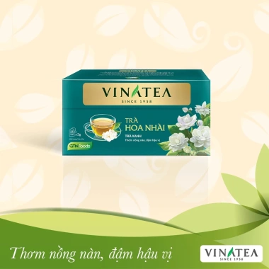 Combo 02 hộp trà thảo mộc Vinatea túi lọc hoa nhài 50g - Giảm giá 112.000đ