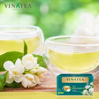Combo 02 hộp trà thảo mộc Vinatea túi lọc hoa nhài 50g - Giảm giá 112.000đ