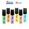 Combo 06 bút dạ quang Bitex HL05 Pastel đa màu: Độ sáng mạnh, bền lâu, chỉ 55.200₫